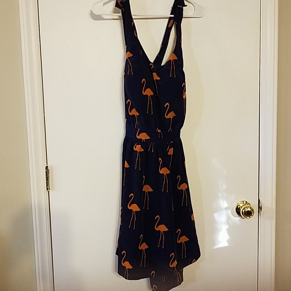 Dress with flamingos